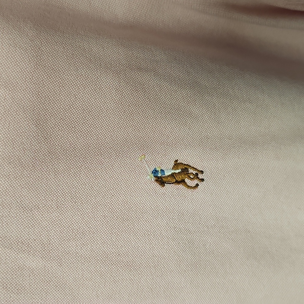 Vineyard Vines Men's Medium Red Check Plaid & Ralph Lauren Peach Button Down - Picture 10 of 16